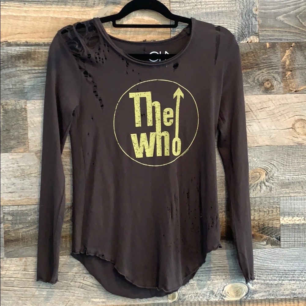 The Who Long Sleeve Distress Band T